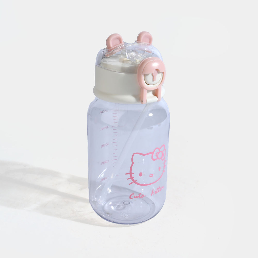 CARTOON TRANSPARENT WATER BOTTLE/BEAKER | SH2682 - PINK