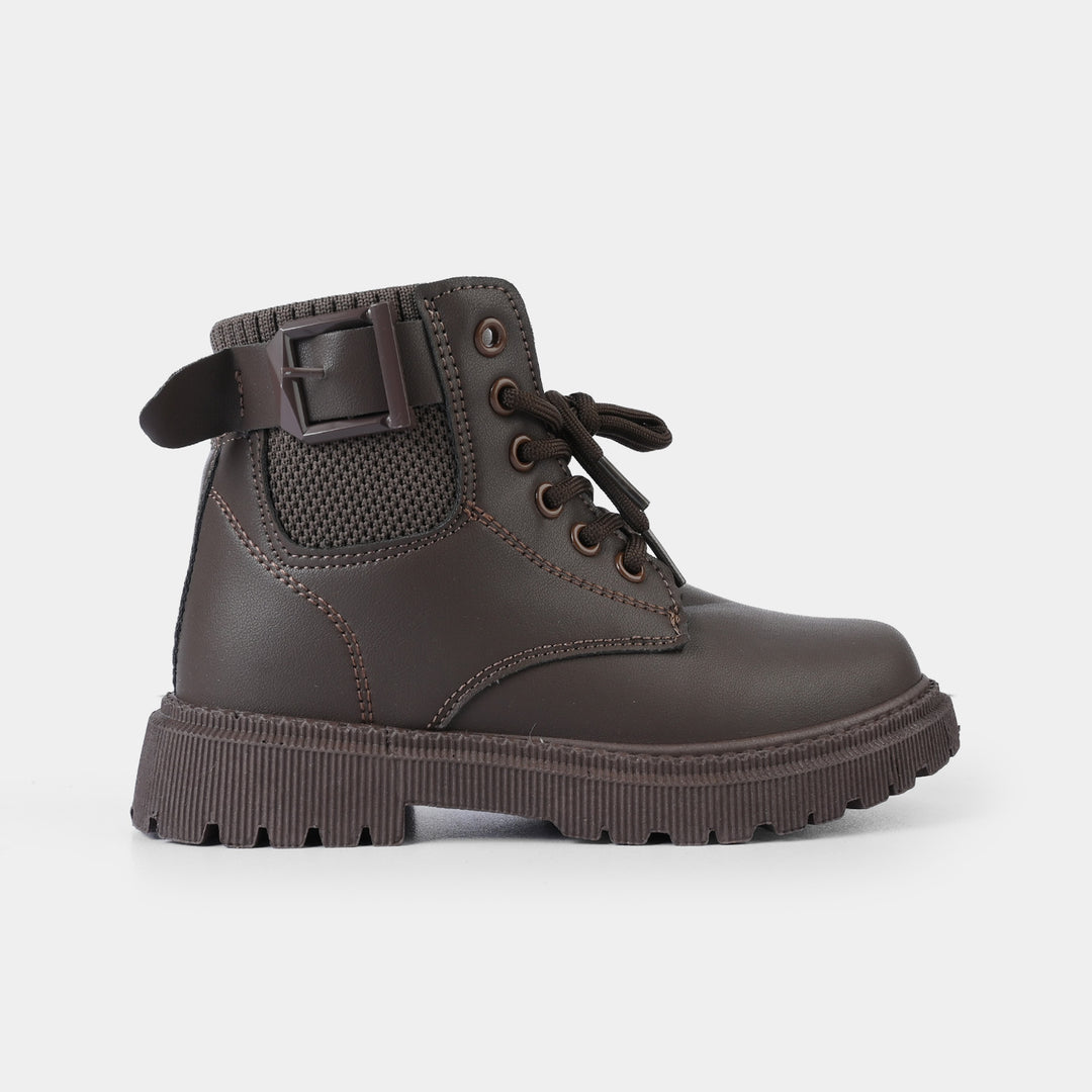 Boys Boots A02-BROWN