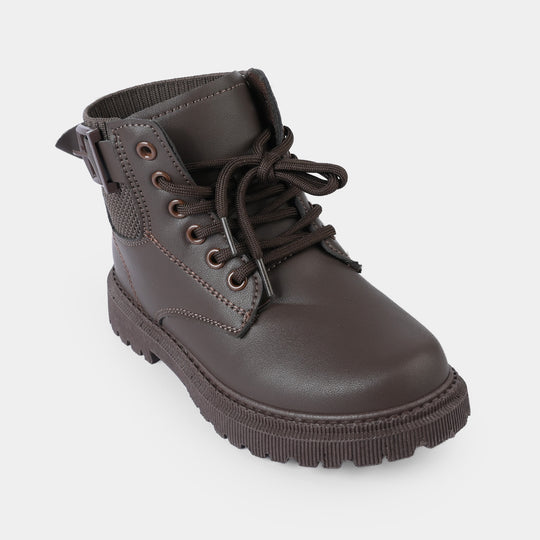 Boys Boots A02-BROWN