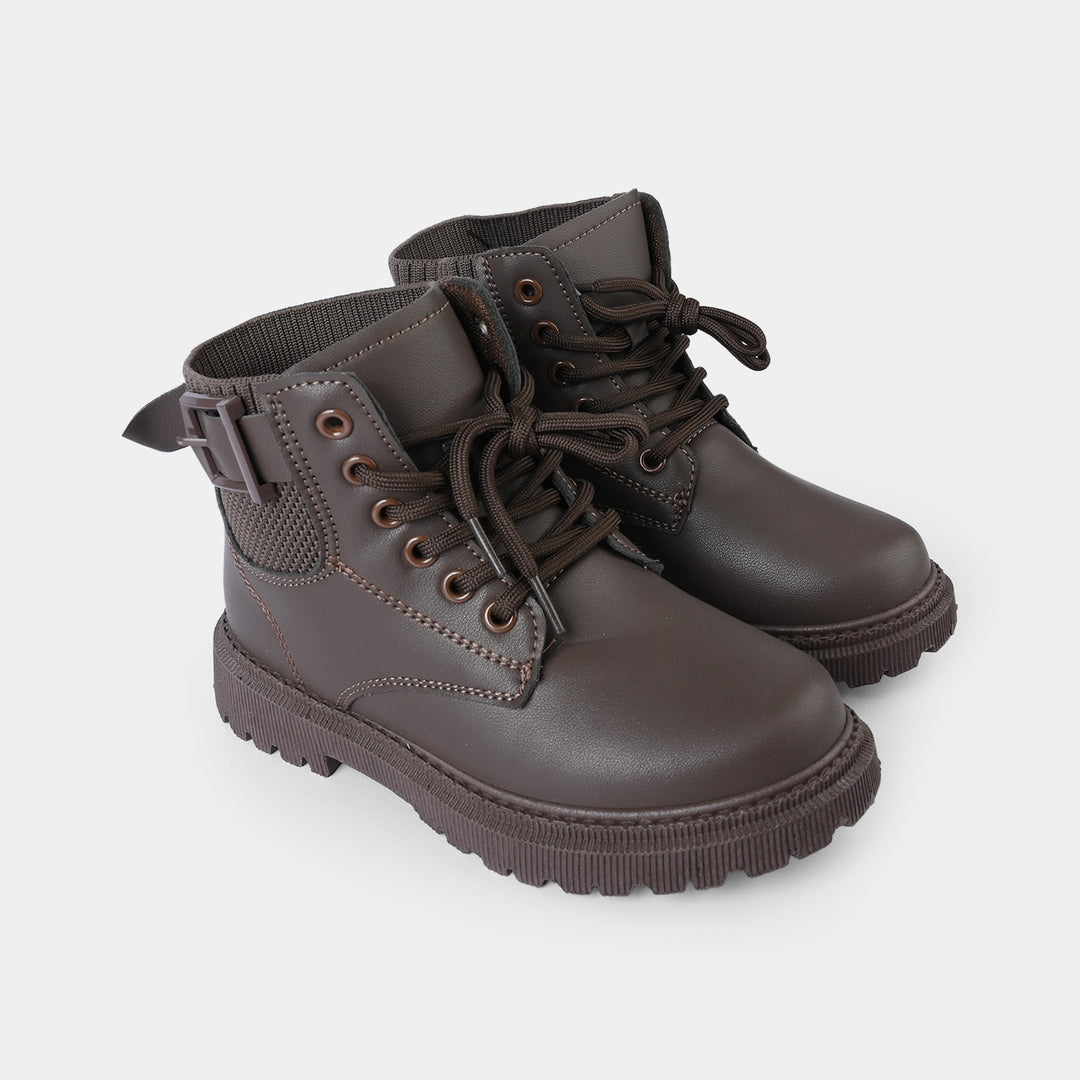 Boys Boots A02-BROWN