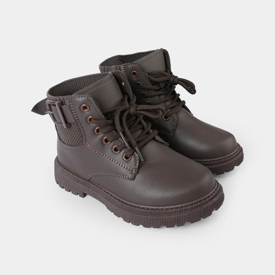 Boys Boots A02-BROWN