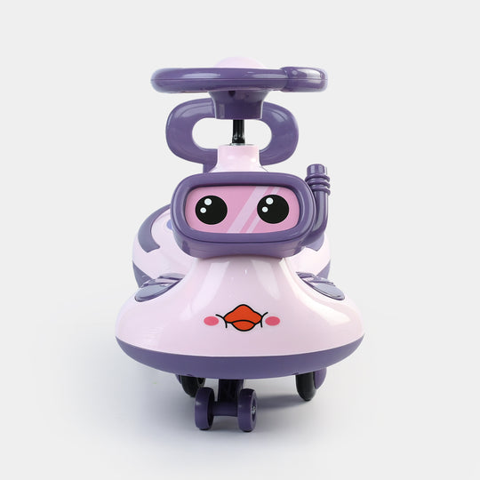2-in-1 LED Light Up Swing Car – Auto Walker Wiggle Ride On