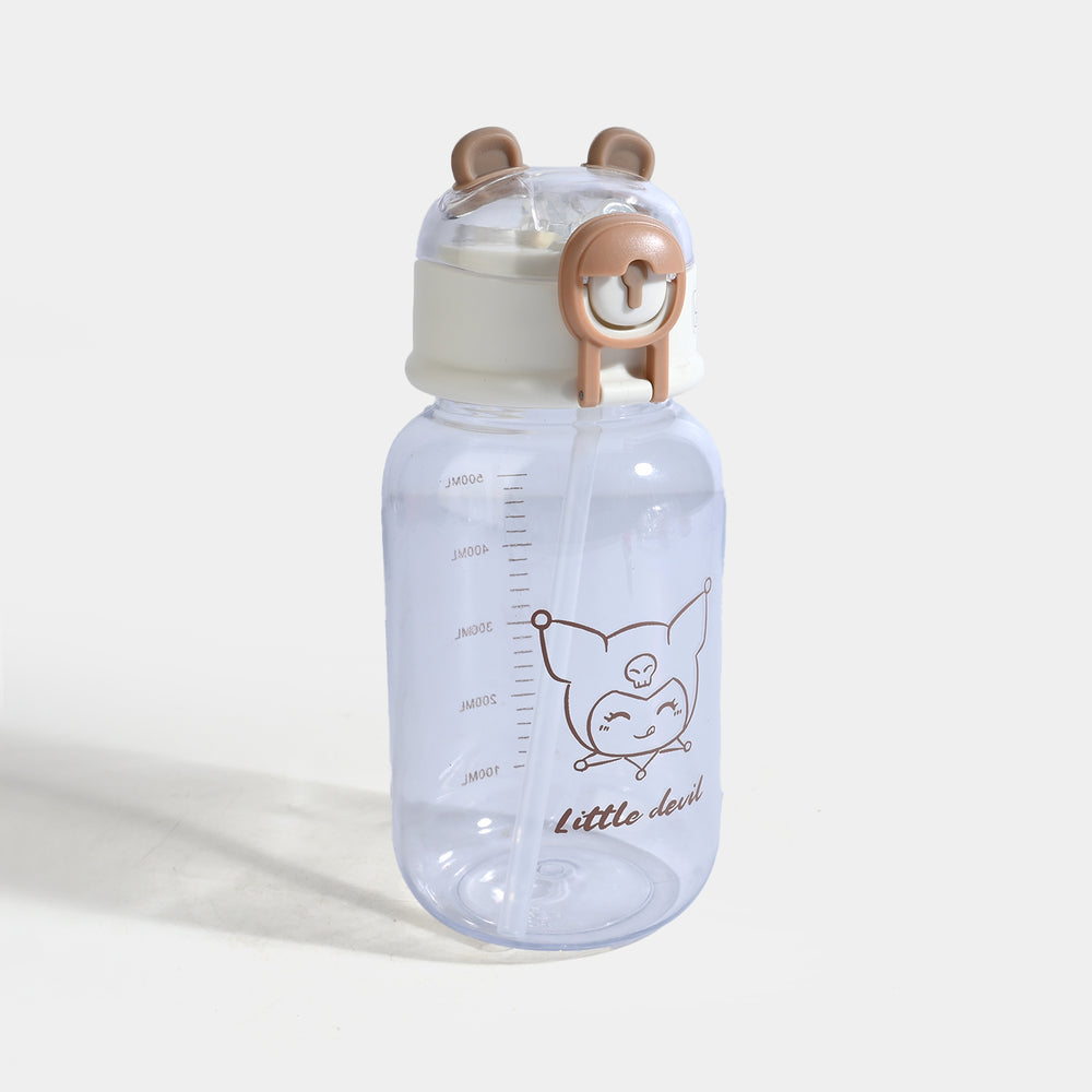 CARTOON TRANSPARENT WATER BOTTLE/BEAKER | SH2682 - BROWN