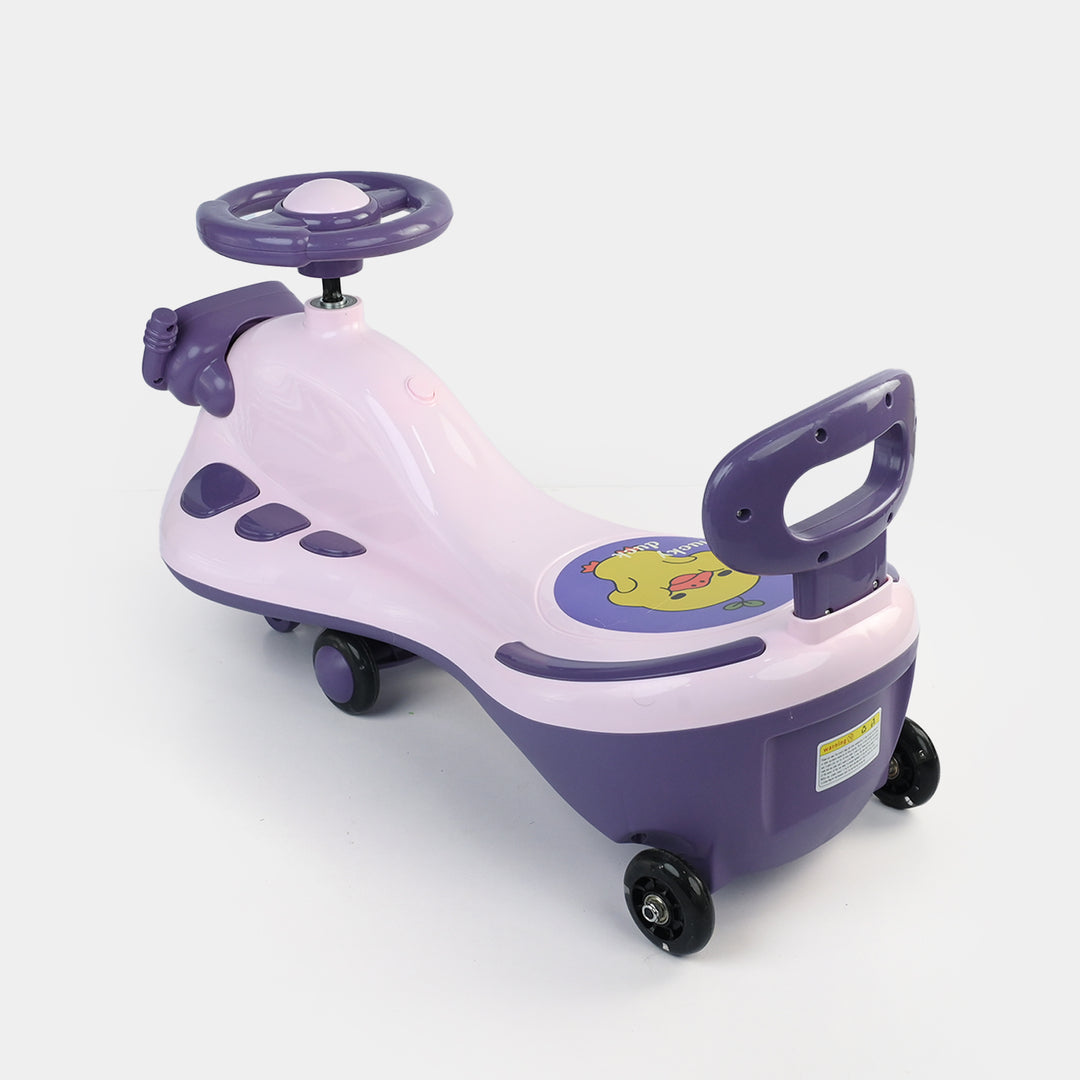 2-in-1 LED Light Up Swing Car – Auto Walker Wiggle Ride On