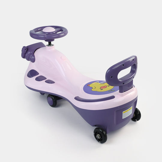 2-in-1 LED Light Up Swing Car – Auto Walker Wiggle Ride On