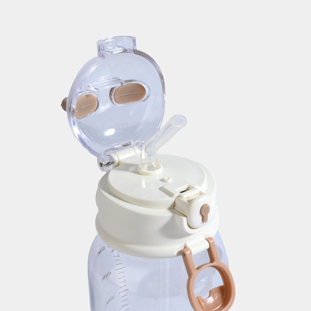 CARTOON TRANSPARENT WATER BOTTLE/BEAKER | SH2682 - BROWN