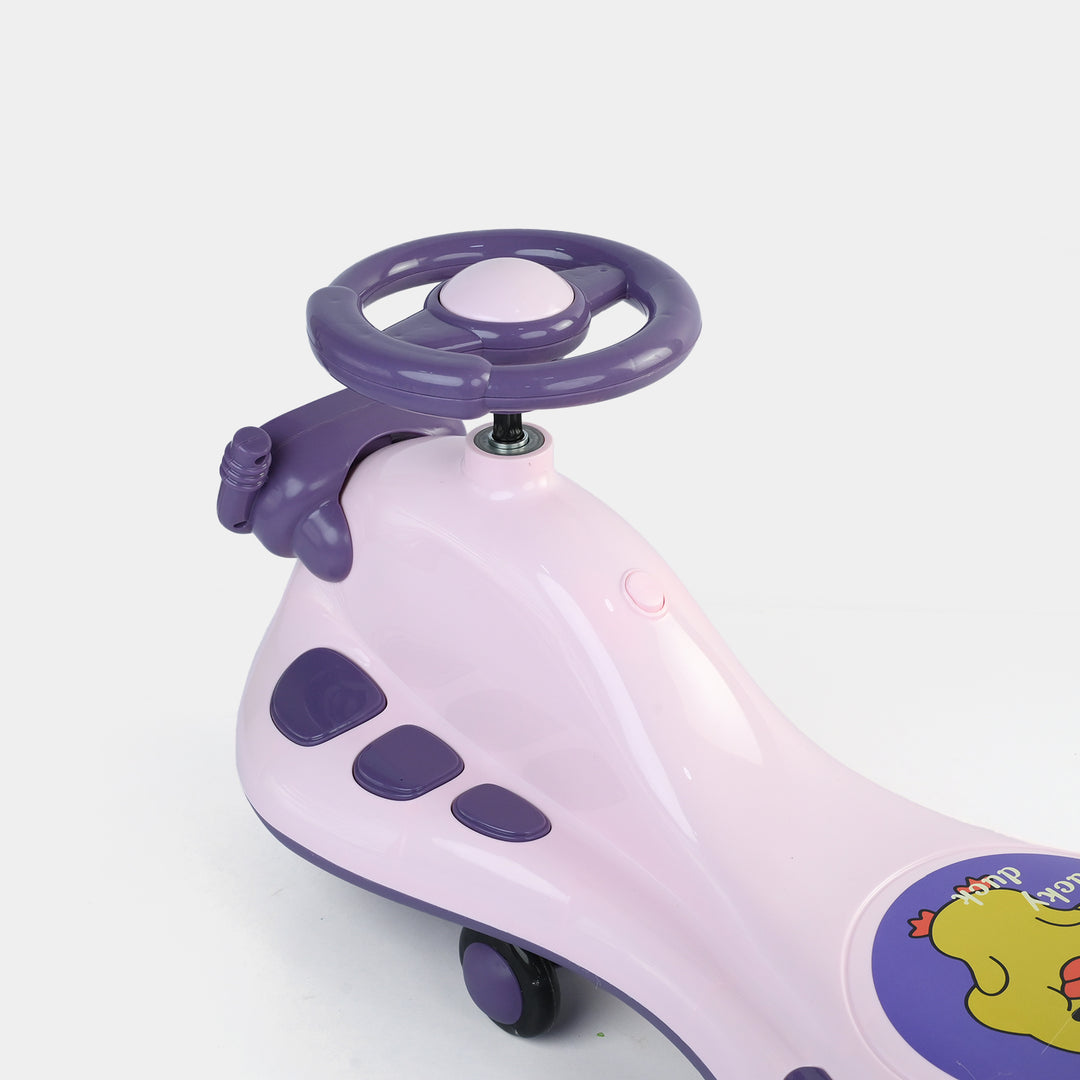 2-in-1 LED Light Up Swing Car – Auto Walker Wiggle Ride On
