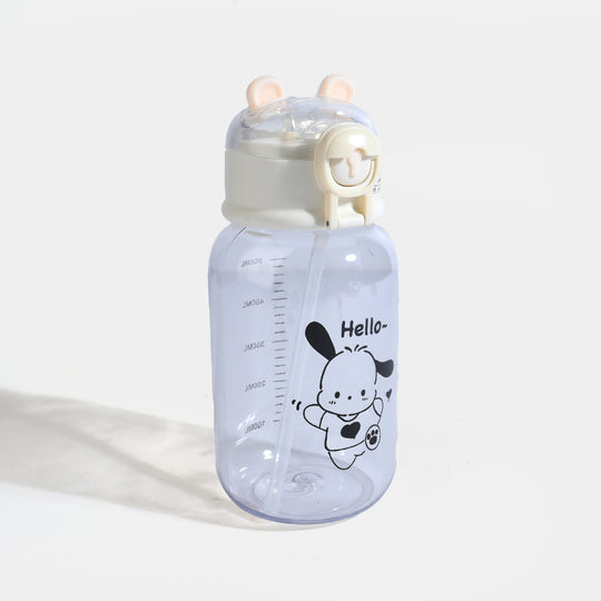 CARTOON TRANSPARENT WATER BOTTLE/BEAKER | SH2682 - WHITE