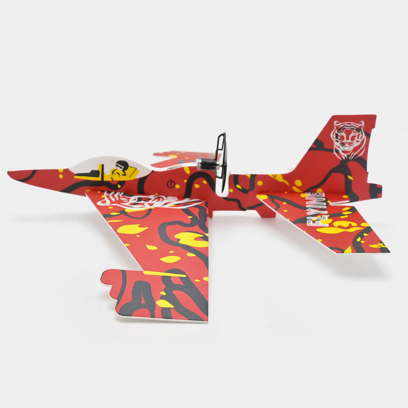 Rechargeable Foamy Glider Aircraft With Lights - Red