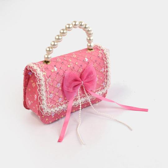 Little Girls' Fancy Pearl Handle Party Purse/Handbag