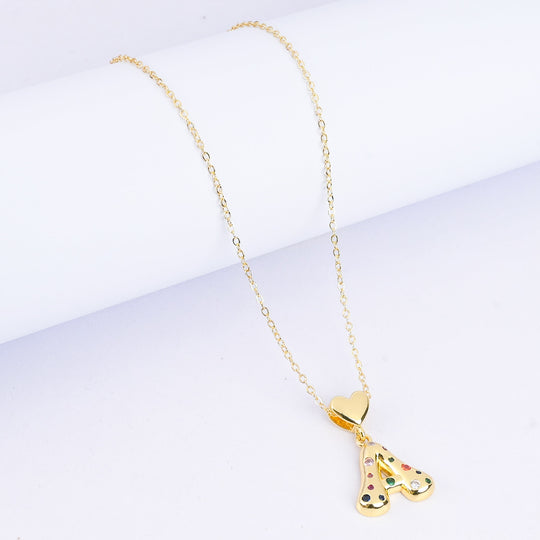 Alphabet/Letter Pendant Necklace for Girls