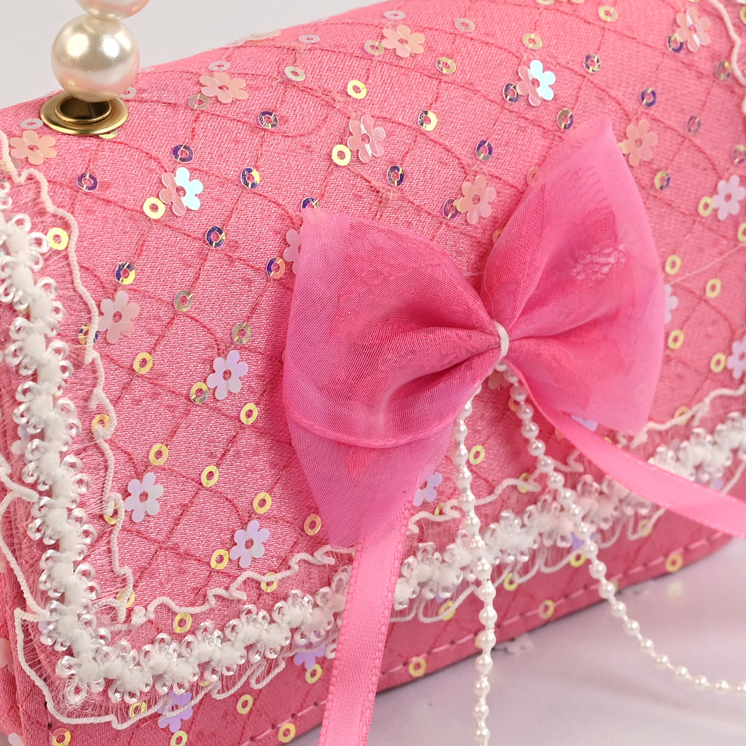 Little Girls' Fancy Pearl Handle Party Purse/Handbag