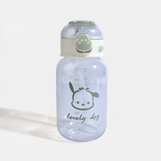 CARTOON TRANSPARENT WATER BOTTLE/BEAKER | SH2683 - GREEN
