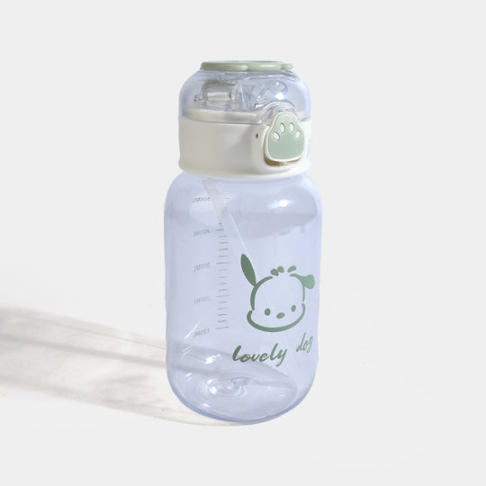 CARTOON TRANSPARENT WATER BOTTLE/BEAKER | SH2683 - GREEN