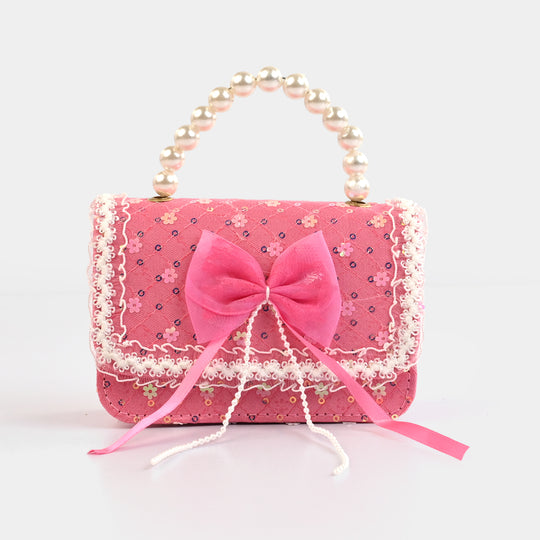 Little Girls' Fancy Pearl Handle Party Purse/Handbag