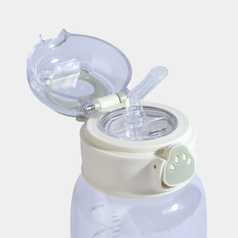CARTOON TRANSPARENT WATER BOTTLE/BEAKER | SH2683 - GREEN