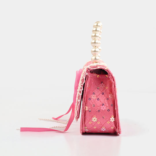 Little Girls' Fancy Pearl Handle Party Purse/Handbag
