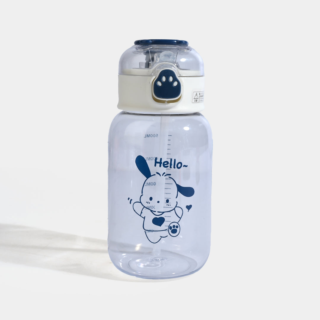 CARTOON TRANSPARENT WATER BOTTLE/BEAKER | SH2683 - BLUE