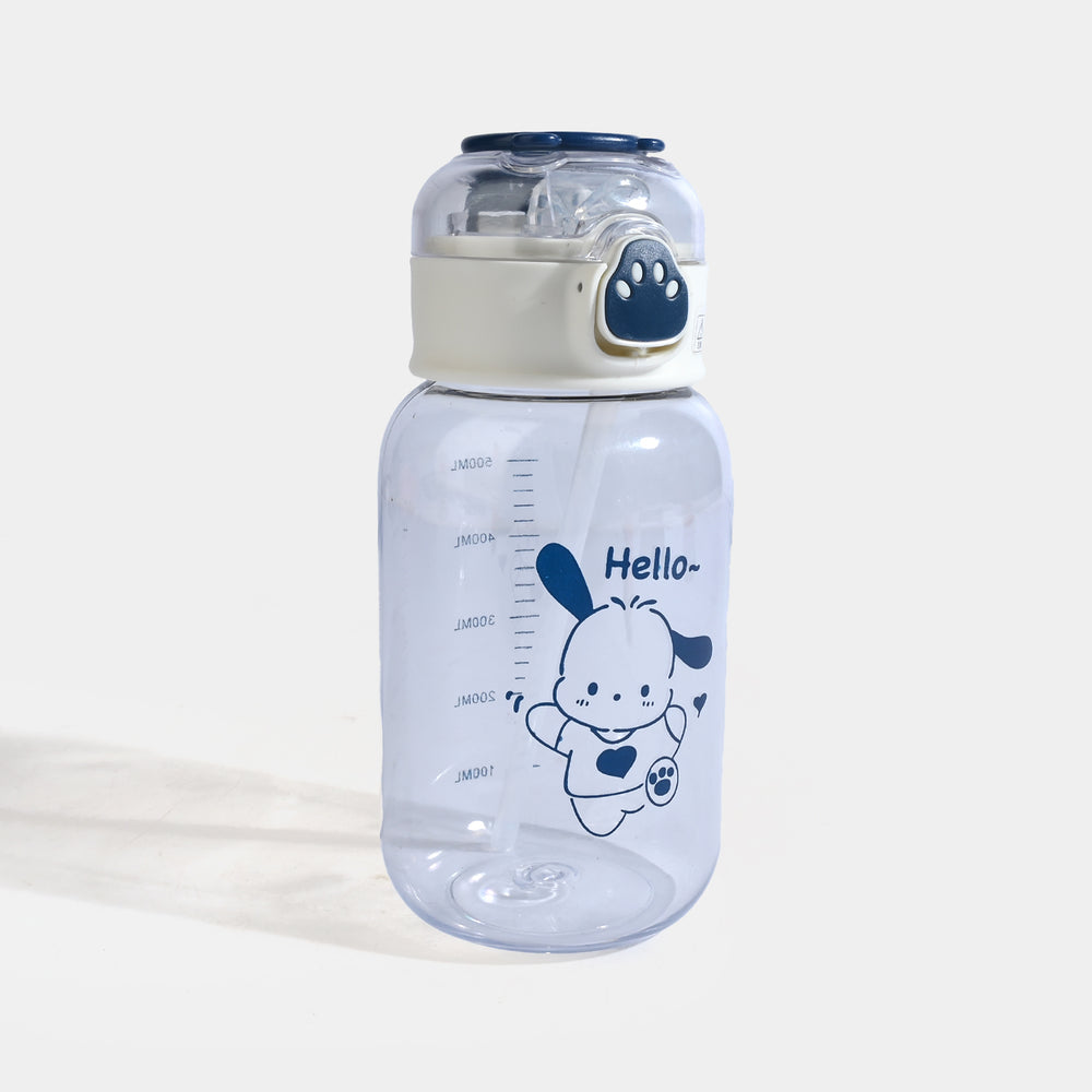 CARTOON TRANSPARENT WATER BOTTLE/BEAKER | SH2683 - BLUE