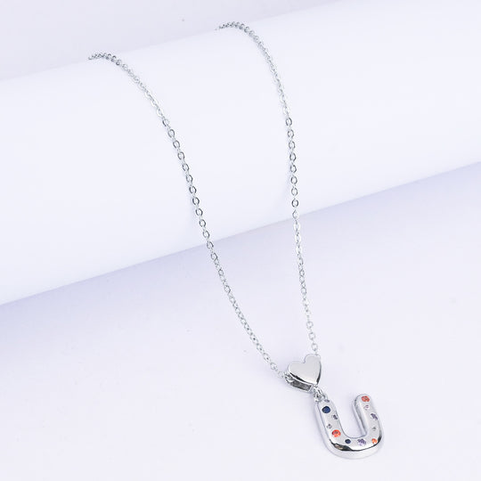 Alphabet/Letter Pendant Necklace for Girls