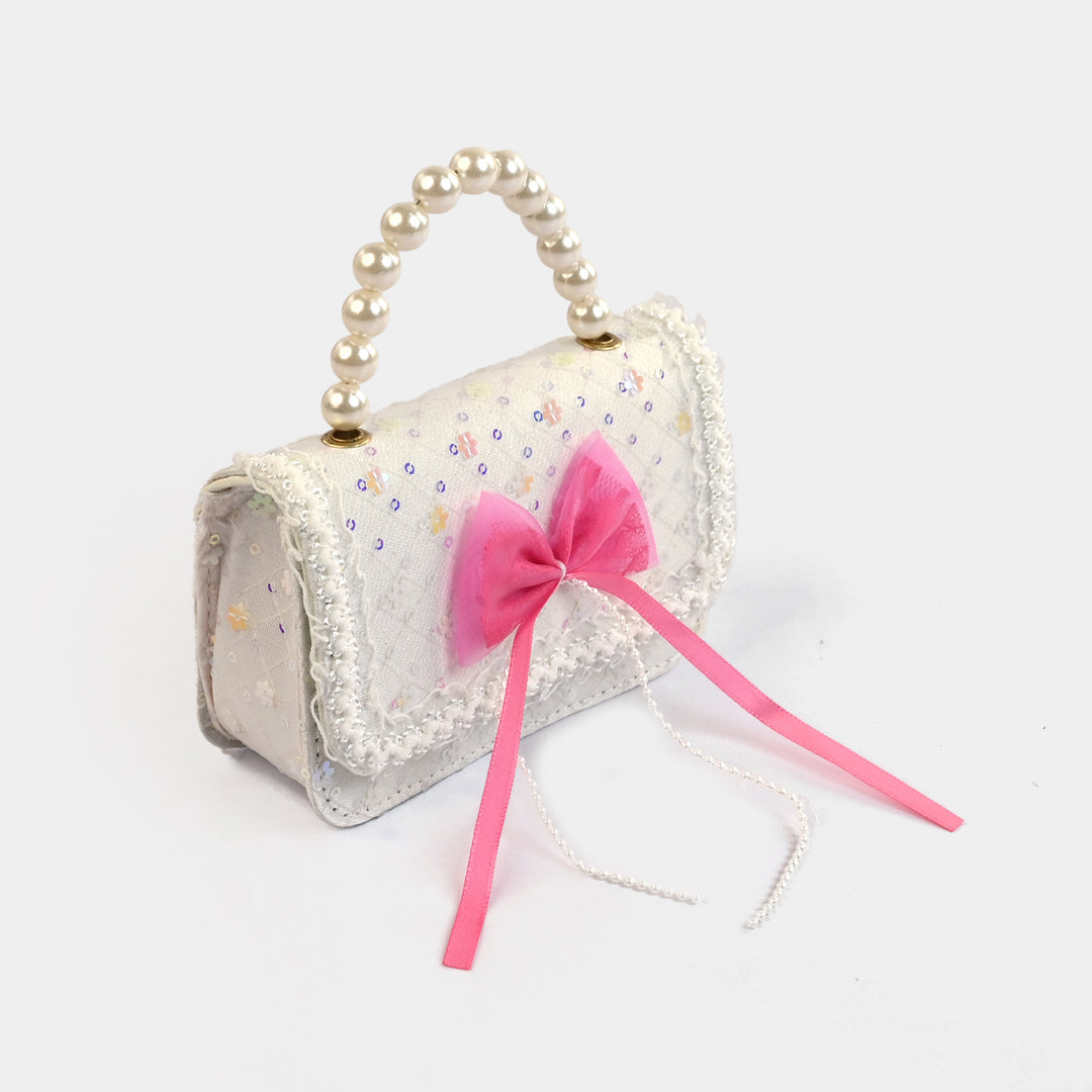Little Girls' Fancy Pearl Handle Party Purse/Handbag