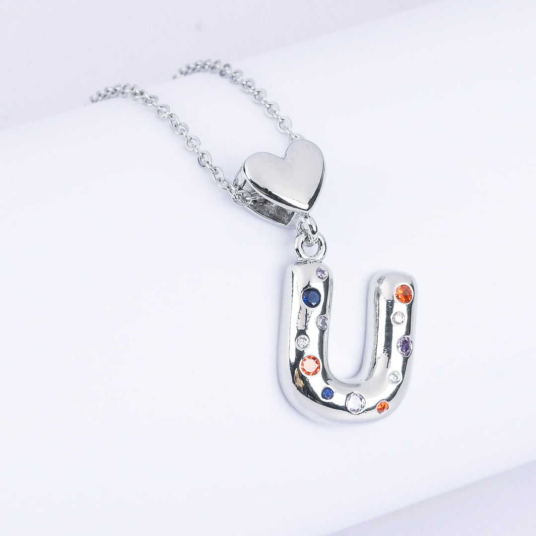 Alphabet/Letter Pendant Necklace for Girls