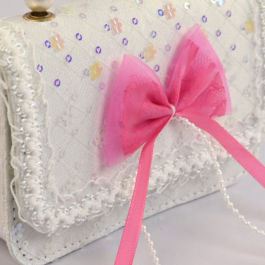Little Girls' Fancy Pearl Handle Party Purse/Handbag