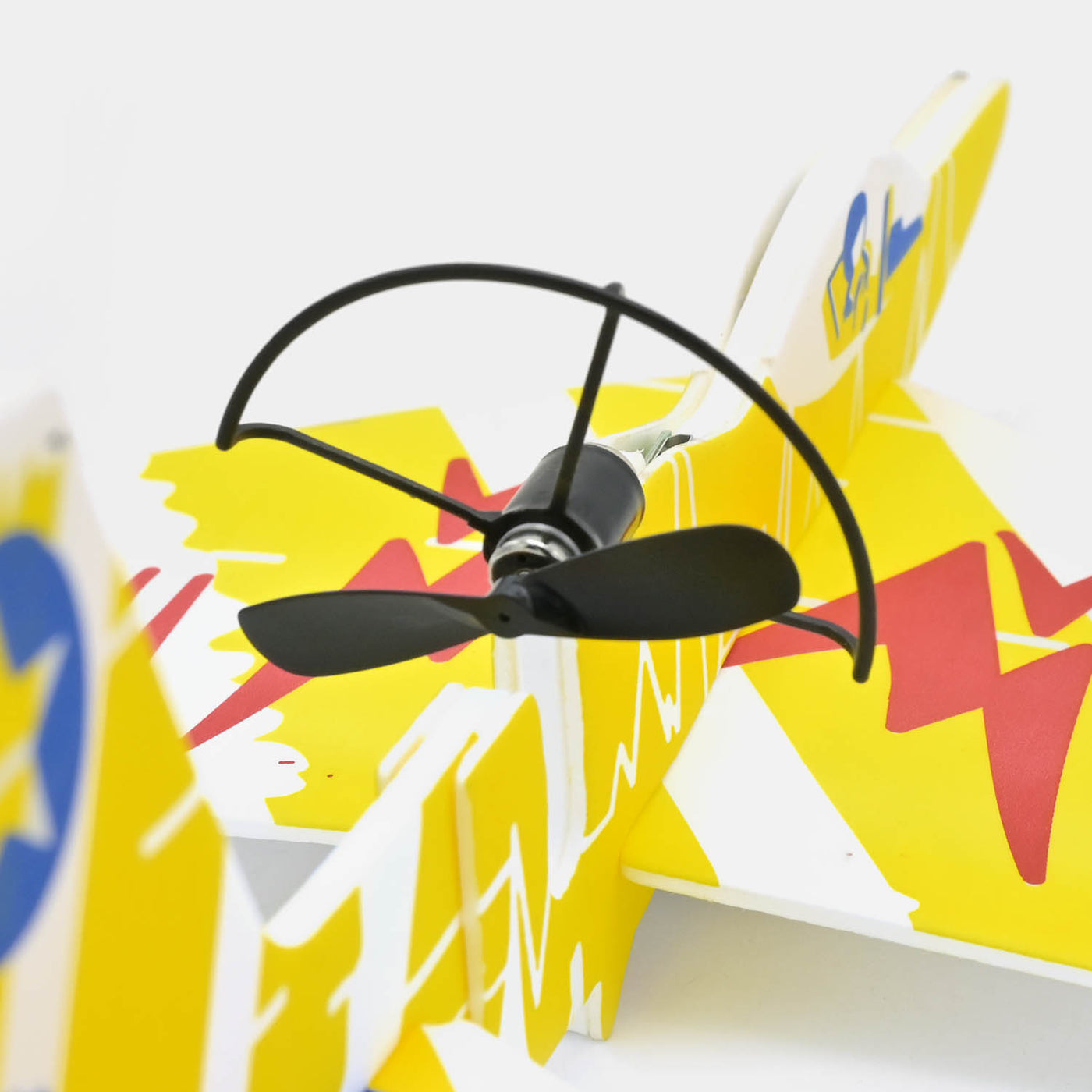 Rechargeable Foamy Glider Aircraft With Lights - Yellow