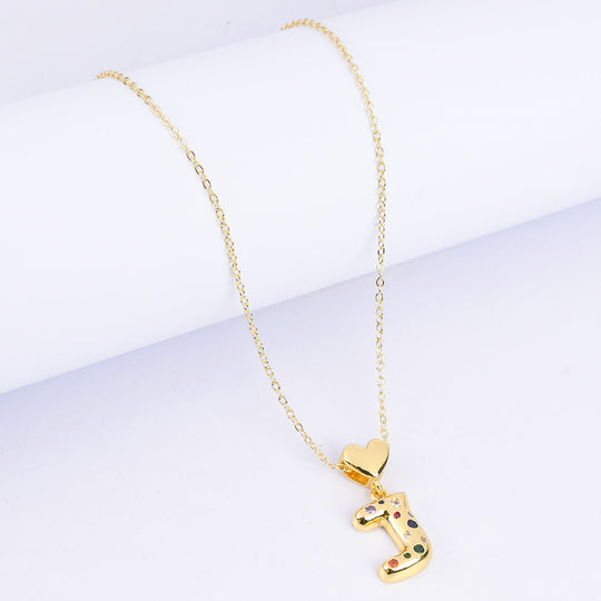 Alphabet/Letter Pendant Necklace for Girls
