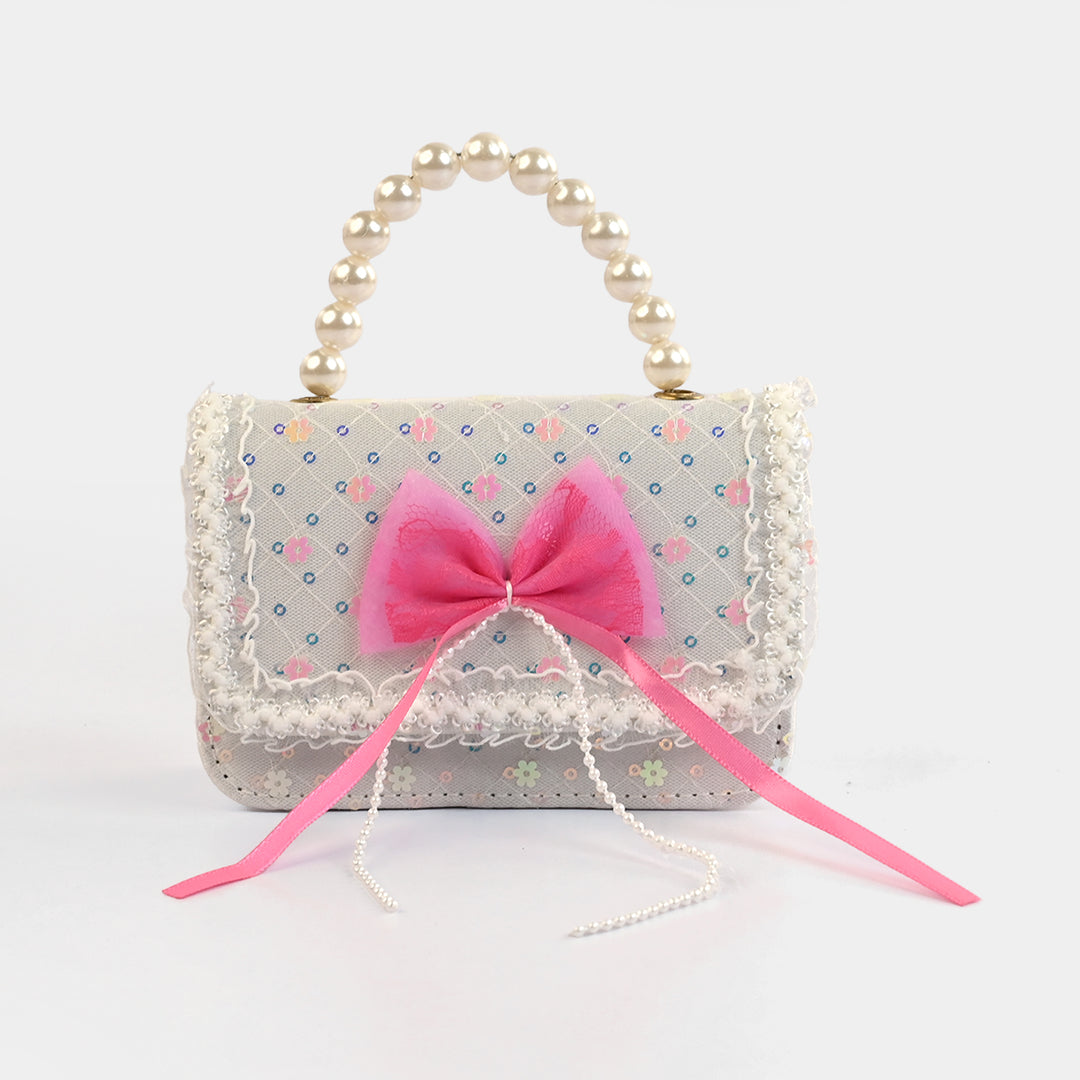 Little Girls' Fancy Pearl Handle Party Purse/Handbag