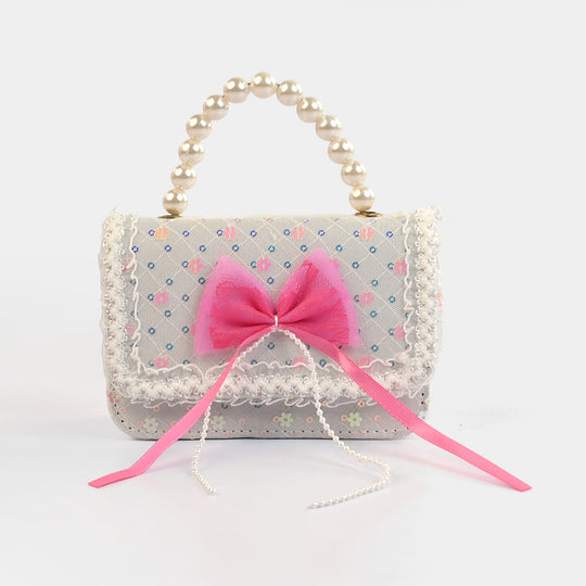 Little Girls' Fancy Pearl Handle Party Purse/Handbag