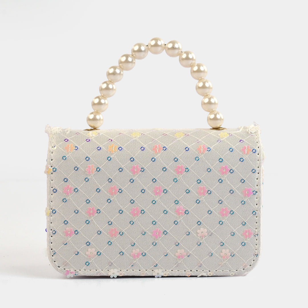 Little Girls' Fancy Pearl Handle Party Purse/Handbag