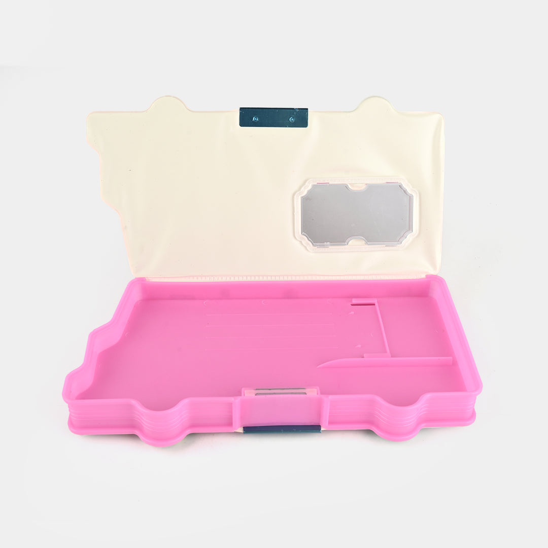 Magnet Lock Bus-Shaped Pencil Box