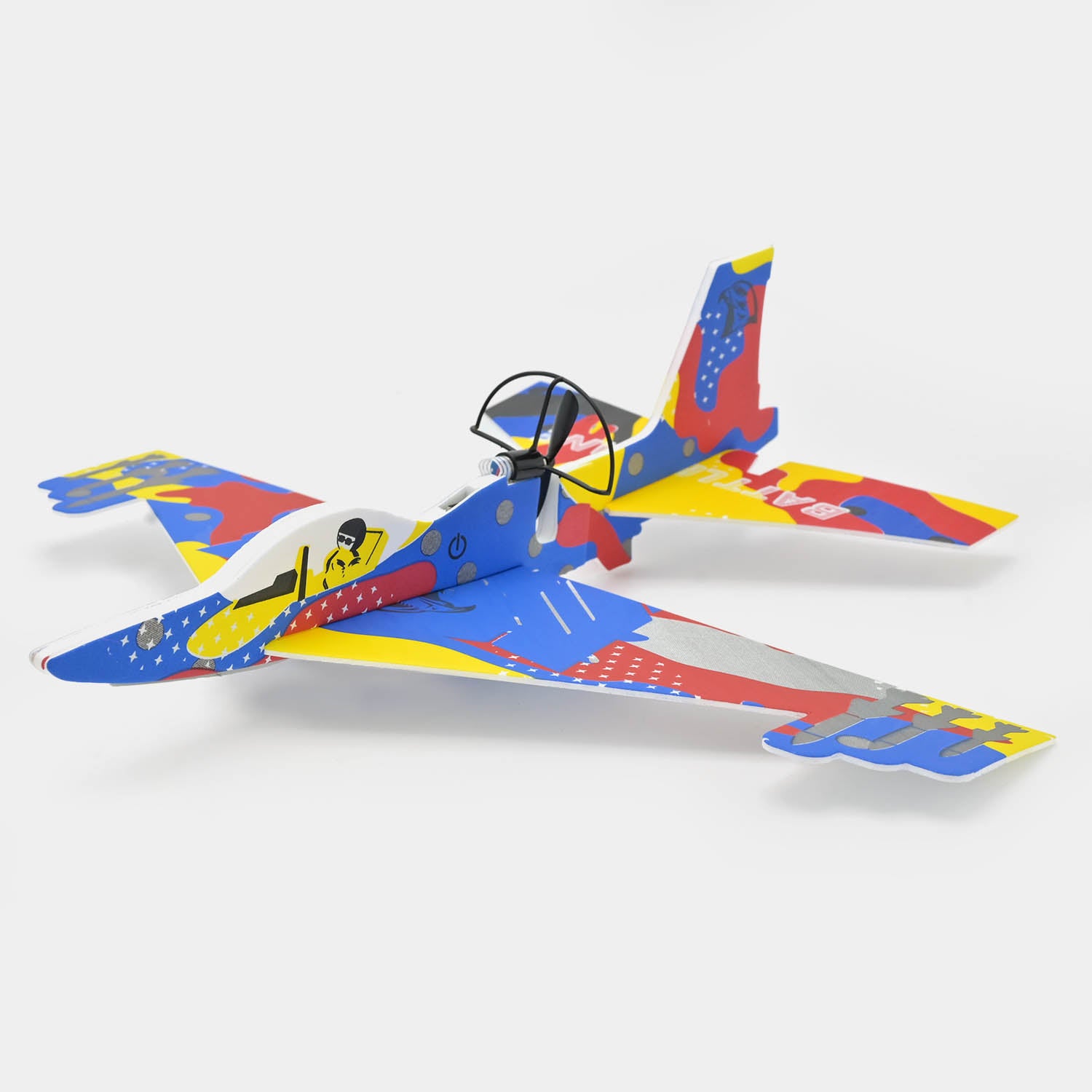 Rechargeable Foamy Glider Aircraft With Lights Blue Price in Pakistan