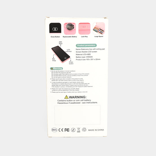 LCD Drawing Pen Case – 2-in-1 Stationery Storage & Digital Writing Fun