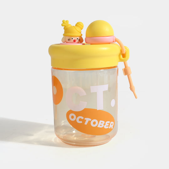 CUTE CARTOON WATER BOTTLE/BEAKER | SH2690 - YELLOW