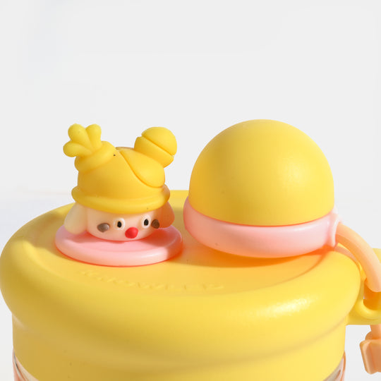 CUTE CARTOON WATER BOTTLE/BEAKER | SH2690 - YELLOW