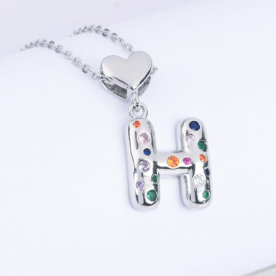 Alphabet/Letter Pendant Necklace for Girls