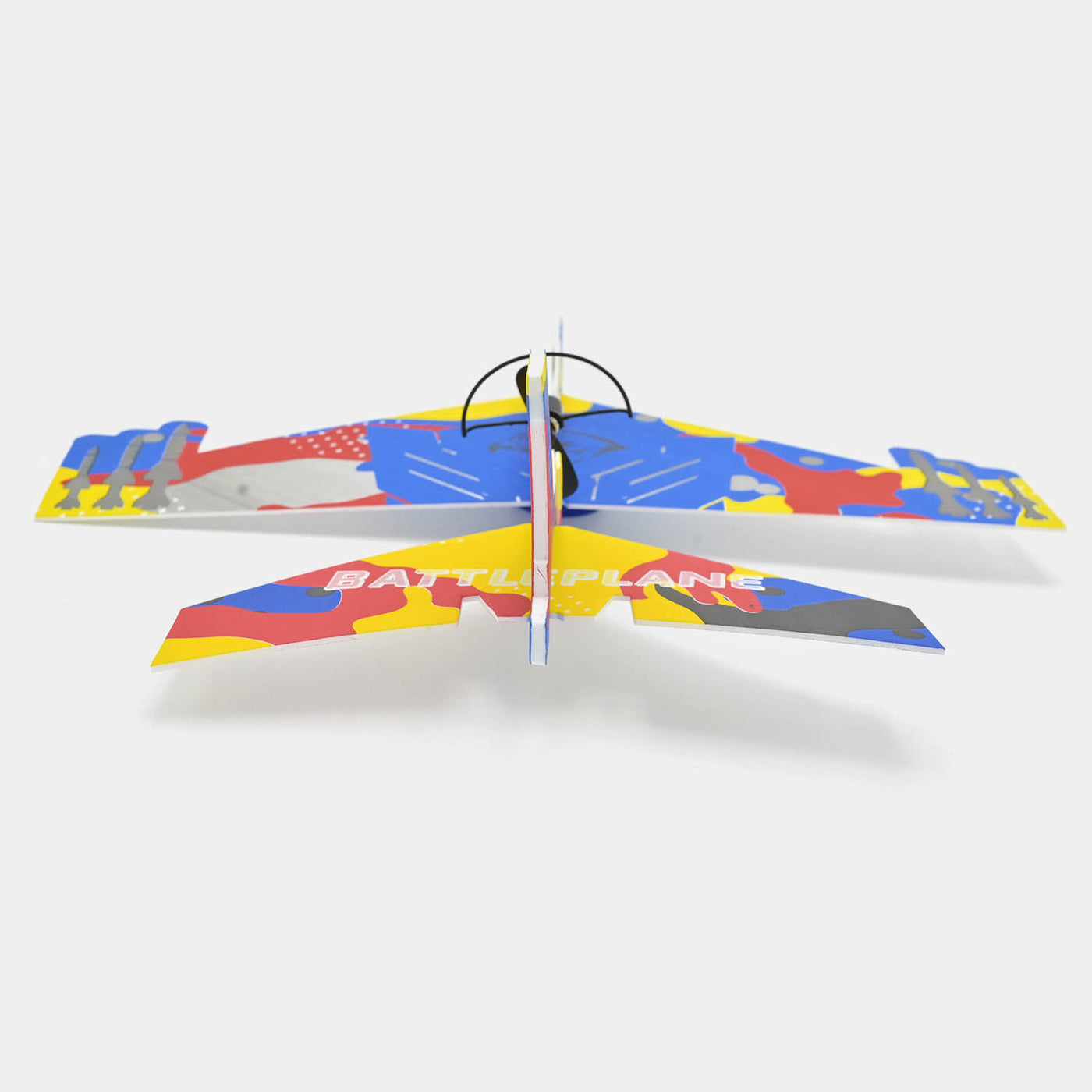 Rechargeable Foamy Glider Aircraft With Lights - Blue