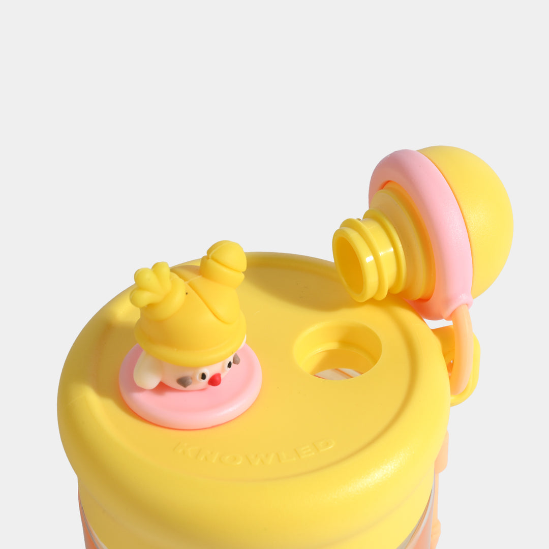 CUTE CARTOON WATER BOTTLE/BEAKER | SH2690 - YELLOW