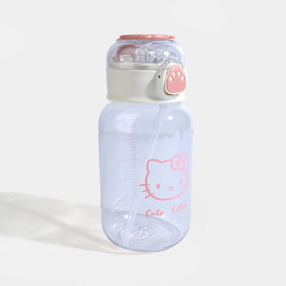 CARTOON TRANSPARENT WATER BOTTLE/BEAKER | SH2683 - PINK