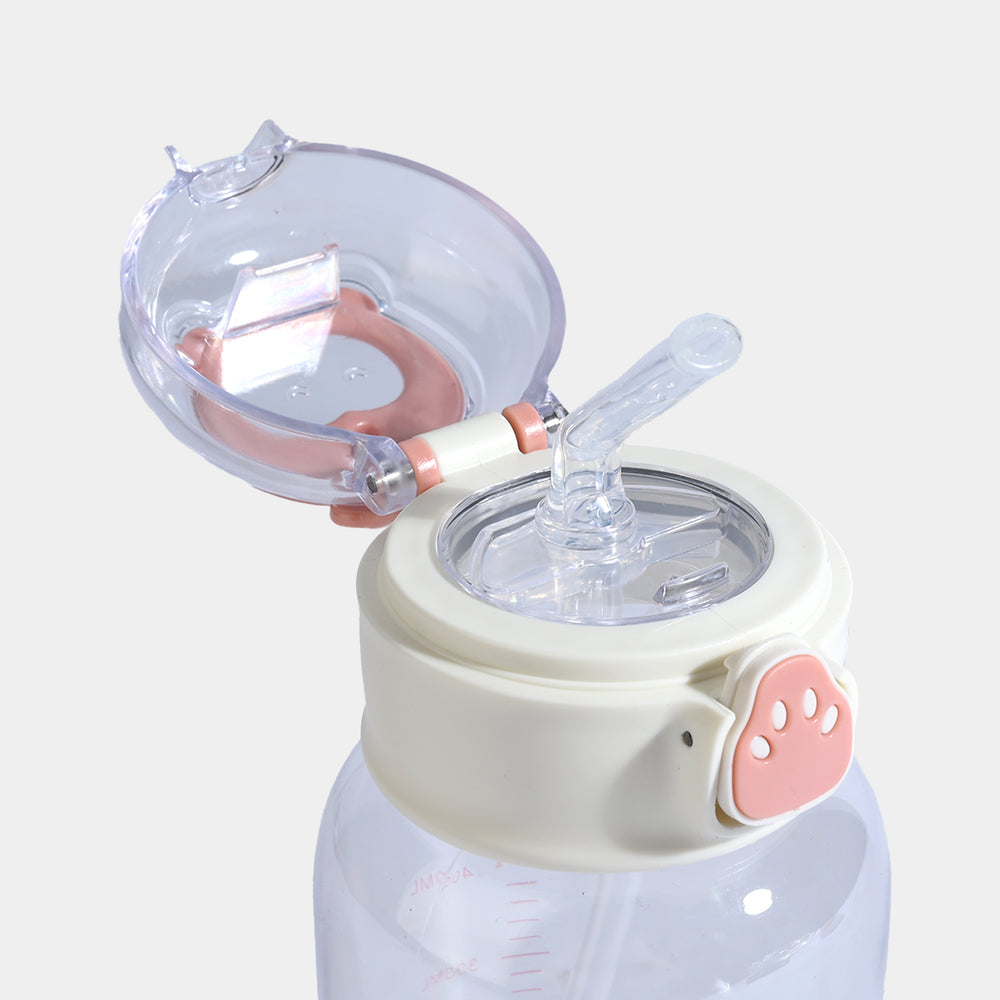 CARTOON TRANSPARENT WATER BOTTLE/BEAKER | SH2683 - PINK