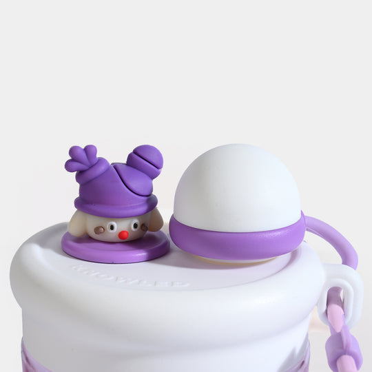 CUTE CARTOON WATER BOTTLE/BEAKER | SH2690 - PURPLE