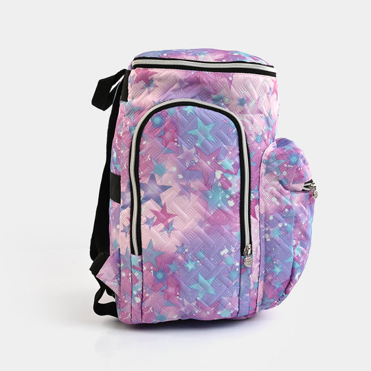 Pink Purple Splashes Zigzag Quilted Mother Bag