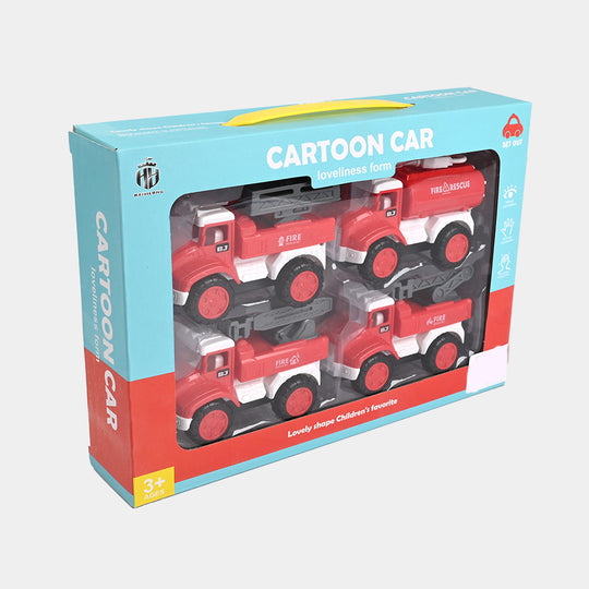 Friction Rescue Truck 4PCs