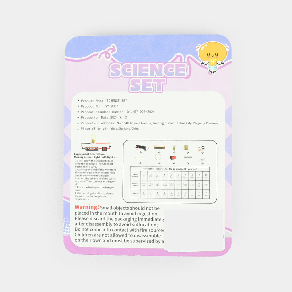 Science Experiment Kit for Kids with Battery