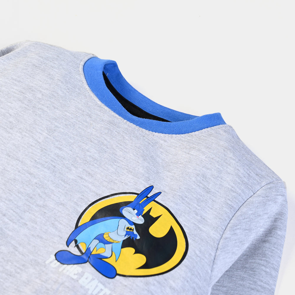 Boys Fleece Sweatshirt Character -H Grey