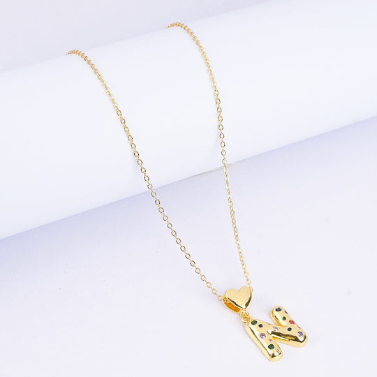 Alphabet/Letter Pendant Necklace for Girls