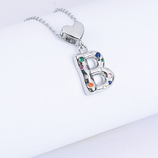 Alphabet/Letter Pendant Necklace for Girls