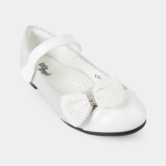Girls Pumps PL787-2-WHITE